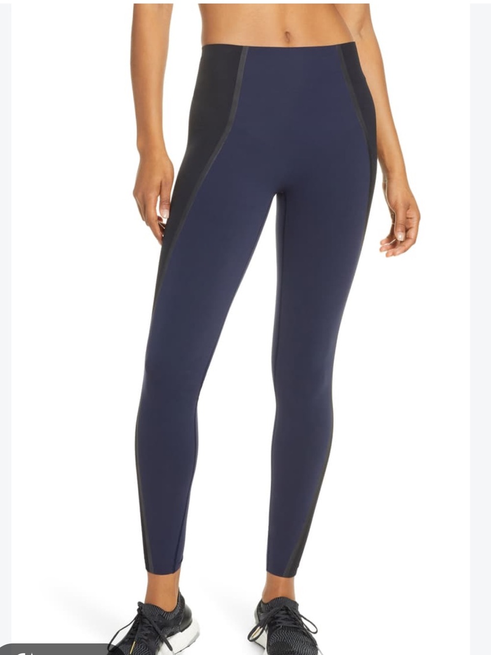 Spanx Mesh Contour Legging in Lapis night. Size M